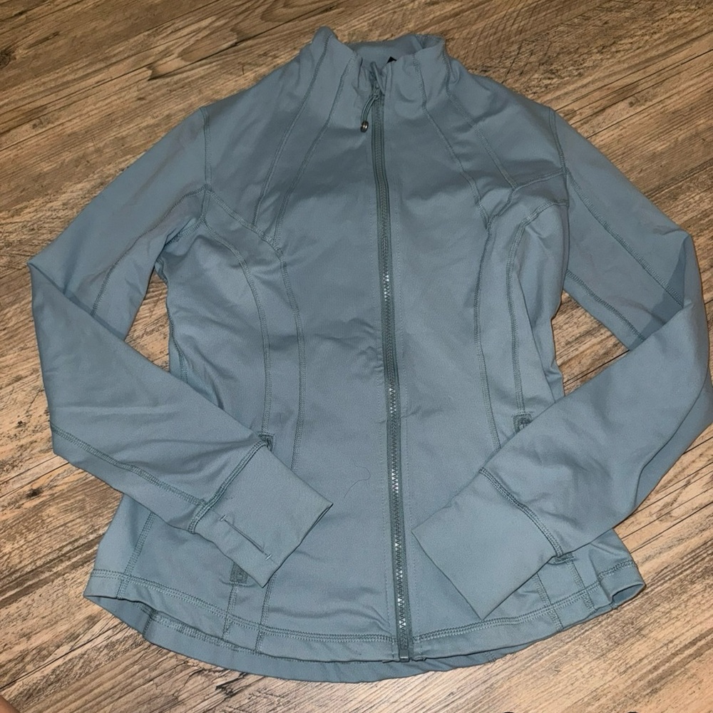 Blue workout jacket